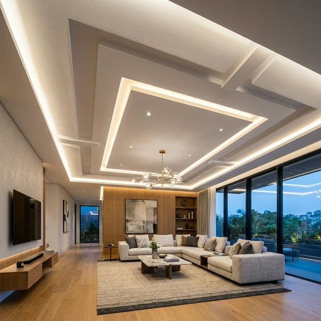 Gypsum false ceiling installation service